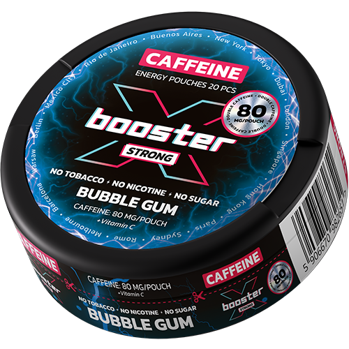 [5906670984716] X - Booster Energy Pouches - Bubble Gum 80 mg/pouch
